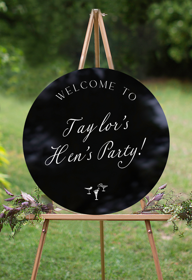 Pink Chic Bridal Shower Signs - Digital Printing design preview