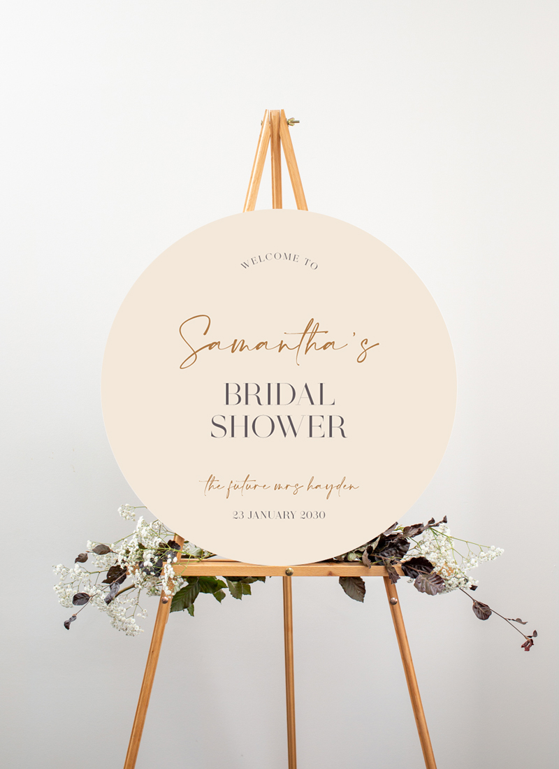 Write Bridal Shower Signs - Digital Printing design preview