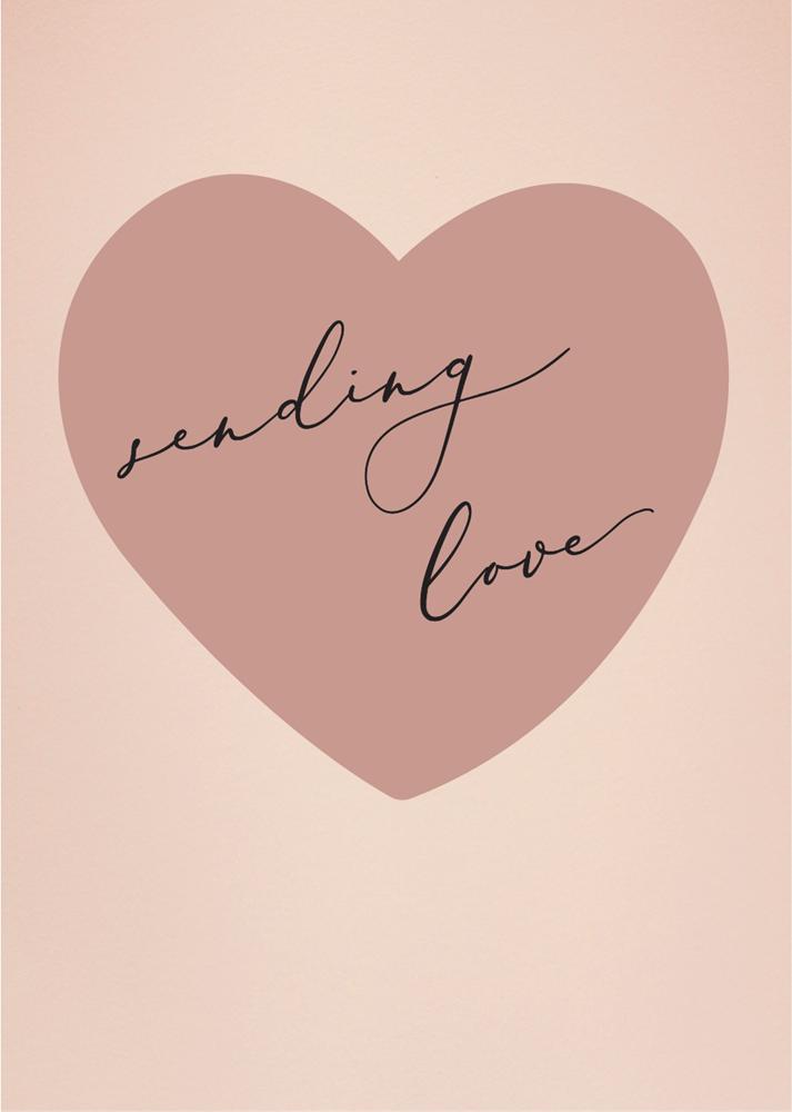 Sending Love Greeting Cards - Digital Printing design preview