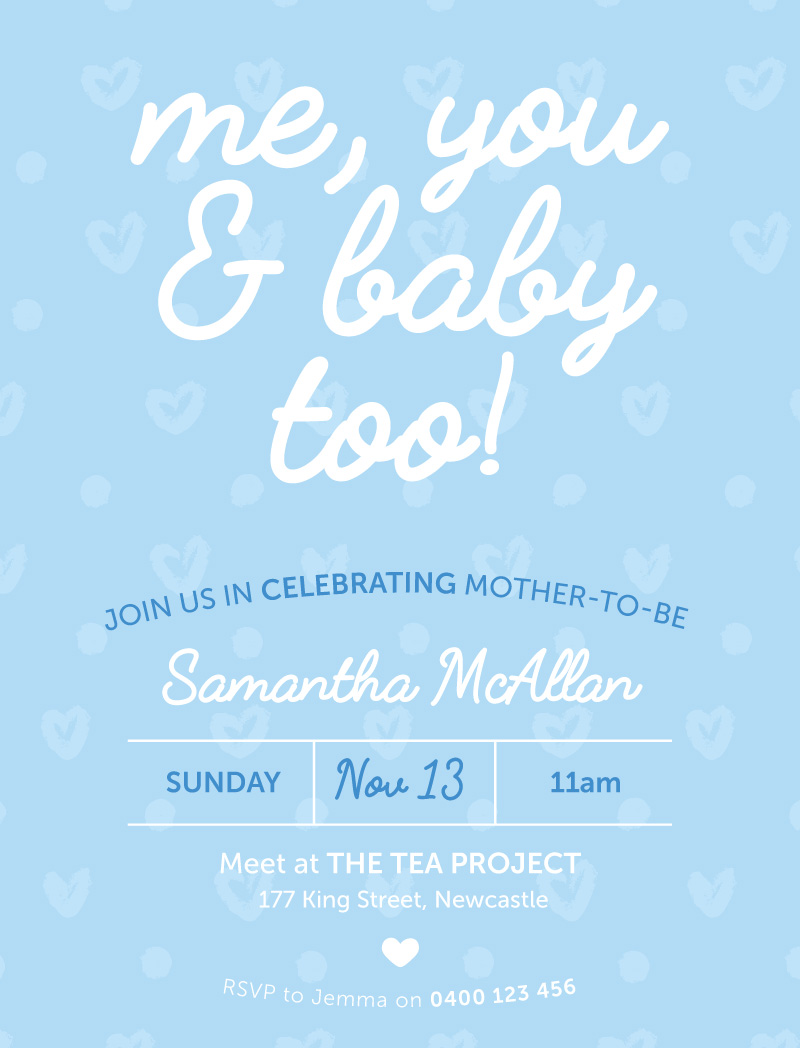 B Is For Baby Baby Shower Invitations - Digital Printing design preview