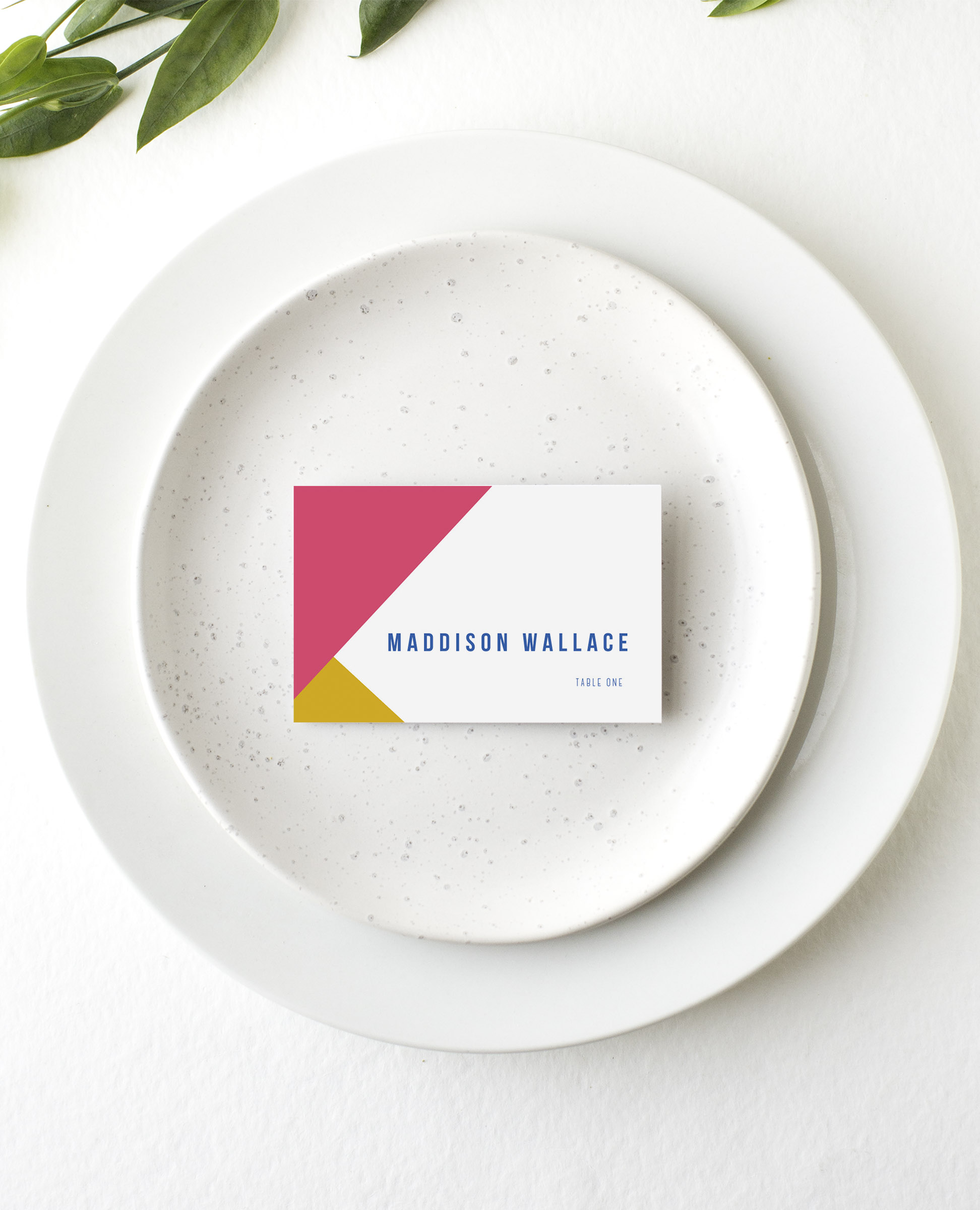 Tesselate Wedding Place Cards - Digital Printing design preview