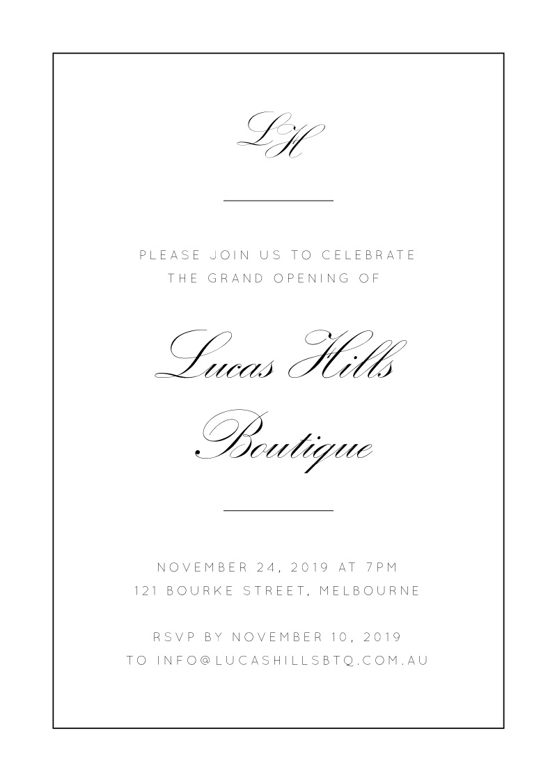 Into The Line Corporate Event Invitations - Digital Printing design preview