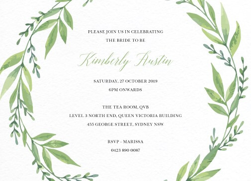 Holly Ivy Bridal Shower Invitations - Digital Printing design preview