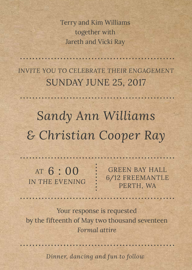 Tree House Engagement Invitations - Digital Printing design preview