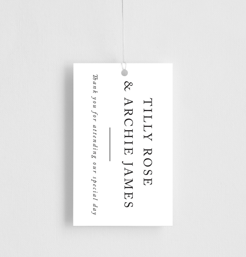 Black And White Gift Tags - Digital Printing design preview