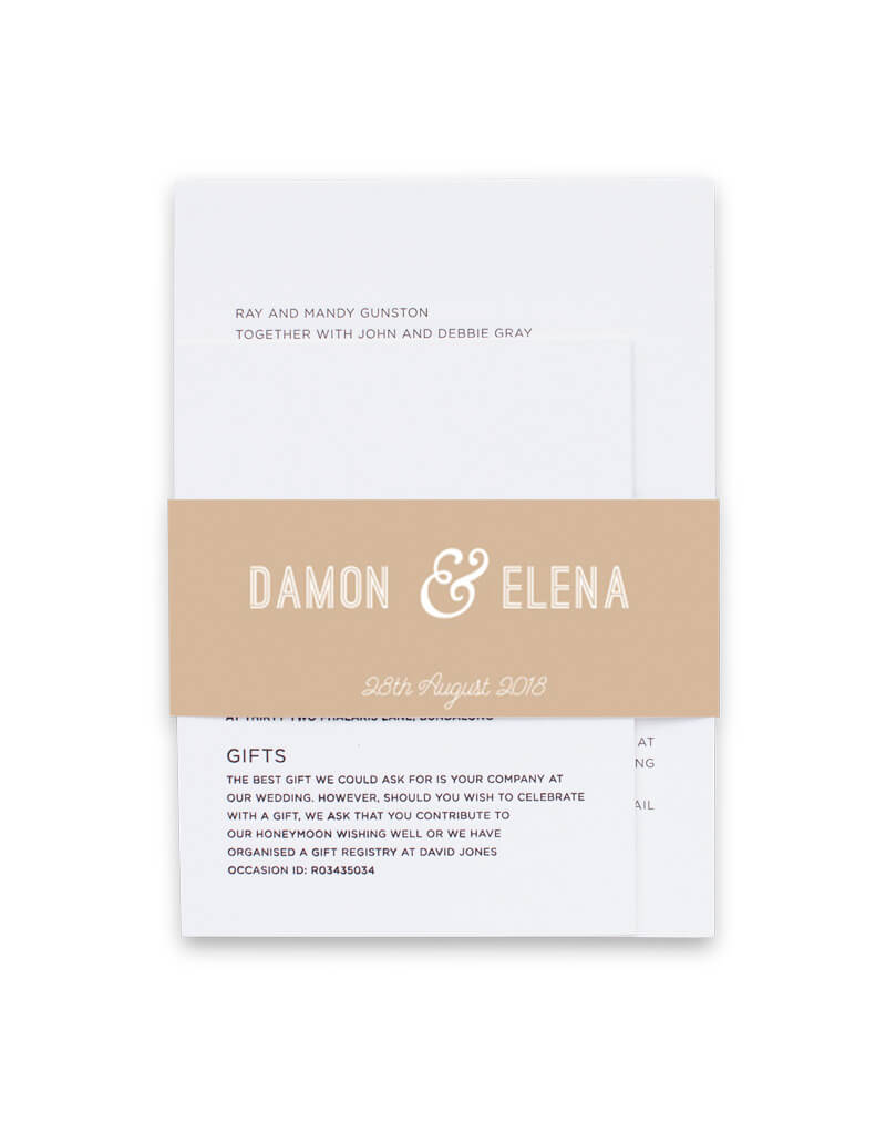 Rustic Floral Sketch Belly Bands - White Ink design preview
