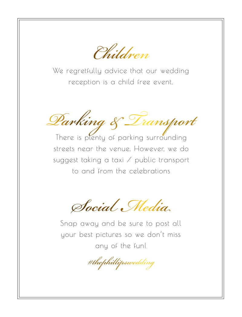 Movie Theatre Information Cards - Metallic Prints design preview