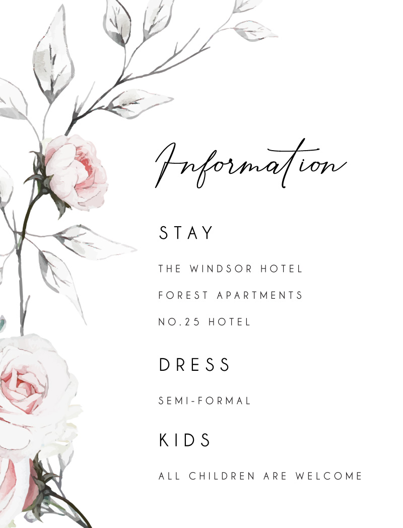 Florescence Information Cards - Digital Printing design preview