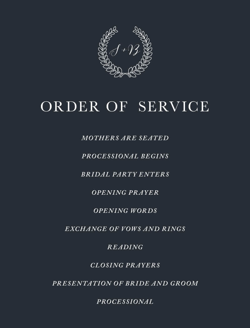 Voyage Wedding Programs - Digital Printing design preview