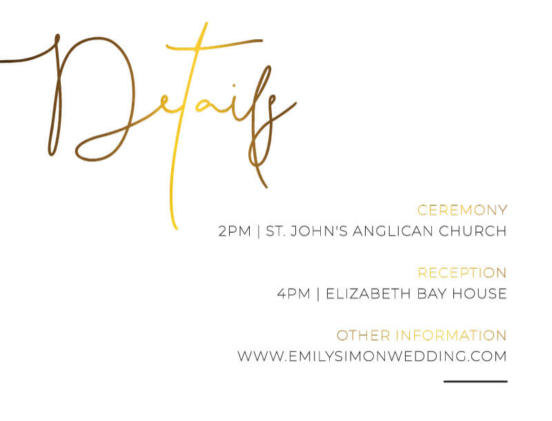 Minimalist Black And White Information Cards - Flat Foil design preview