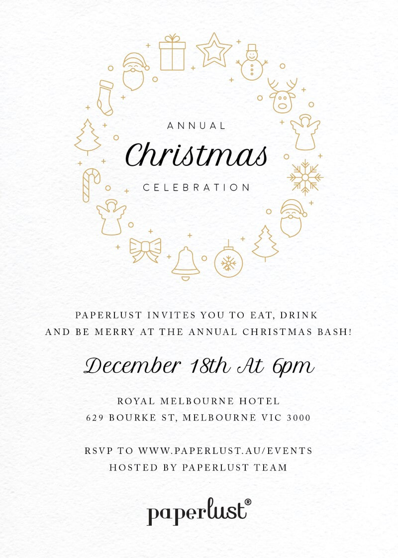 A Christmas Feast Christmas Party Invitations - Digital Printing design preview