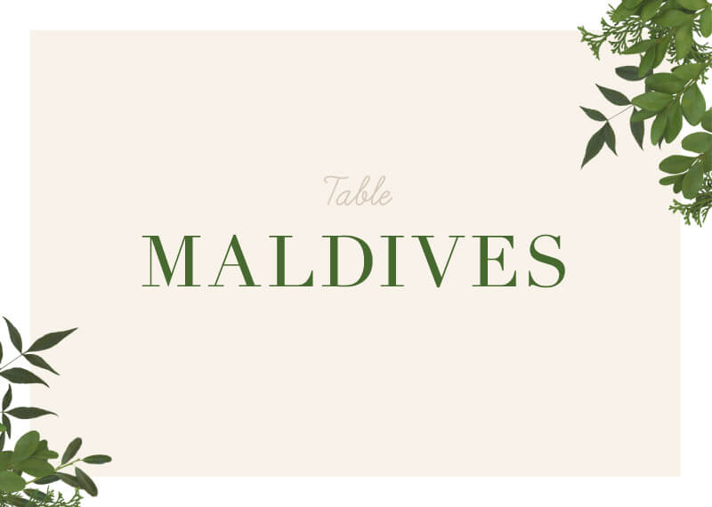 Mod Botanical Table Numbers - Digital Printing design preview