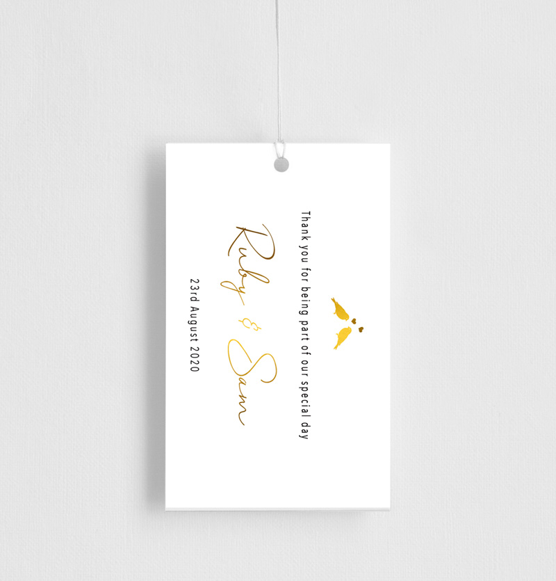 Love Tree Gift Tags - Flat Foil design preview