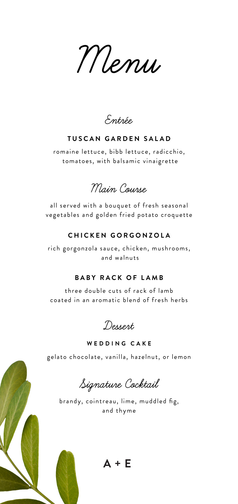 Leif Wedding Invitations - Digital Printing design preview