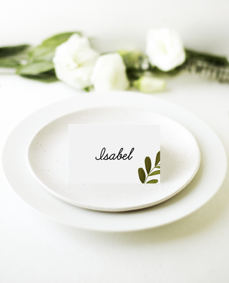 Leif Wedding Place Cards - Digital Printing design preview