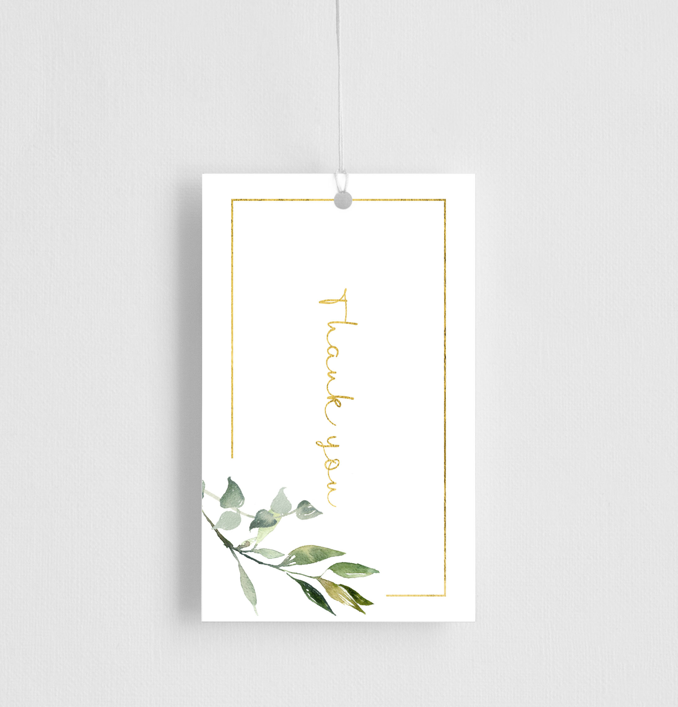Garden Window Gift Tags - Flat Foil design preview
