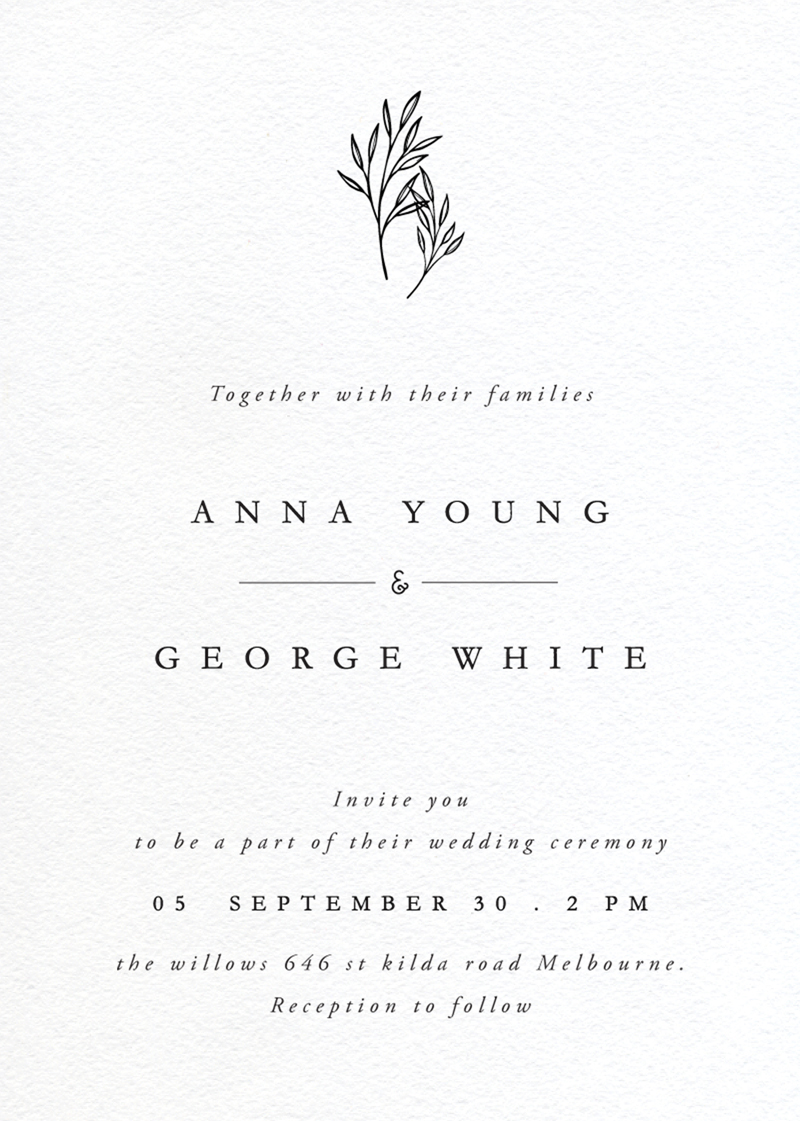 Luna Wedding Anniversary Invitations - Digital Printing design preview