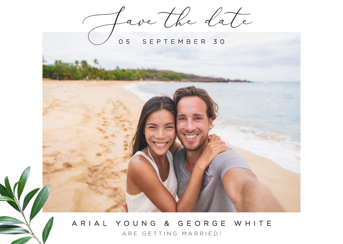 Olive Save The Date - Digital Printing design preview