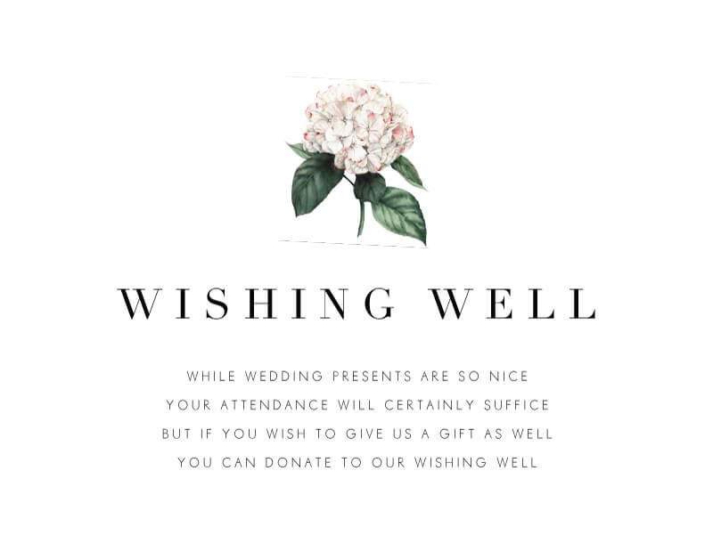 Hydrangea Wishing Well - Digital Printing design preview
