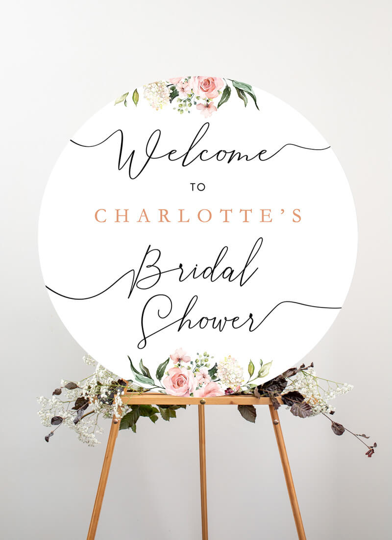 Burnt Butter Cake Wedding Signs - Digital Printing design preview