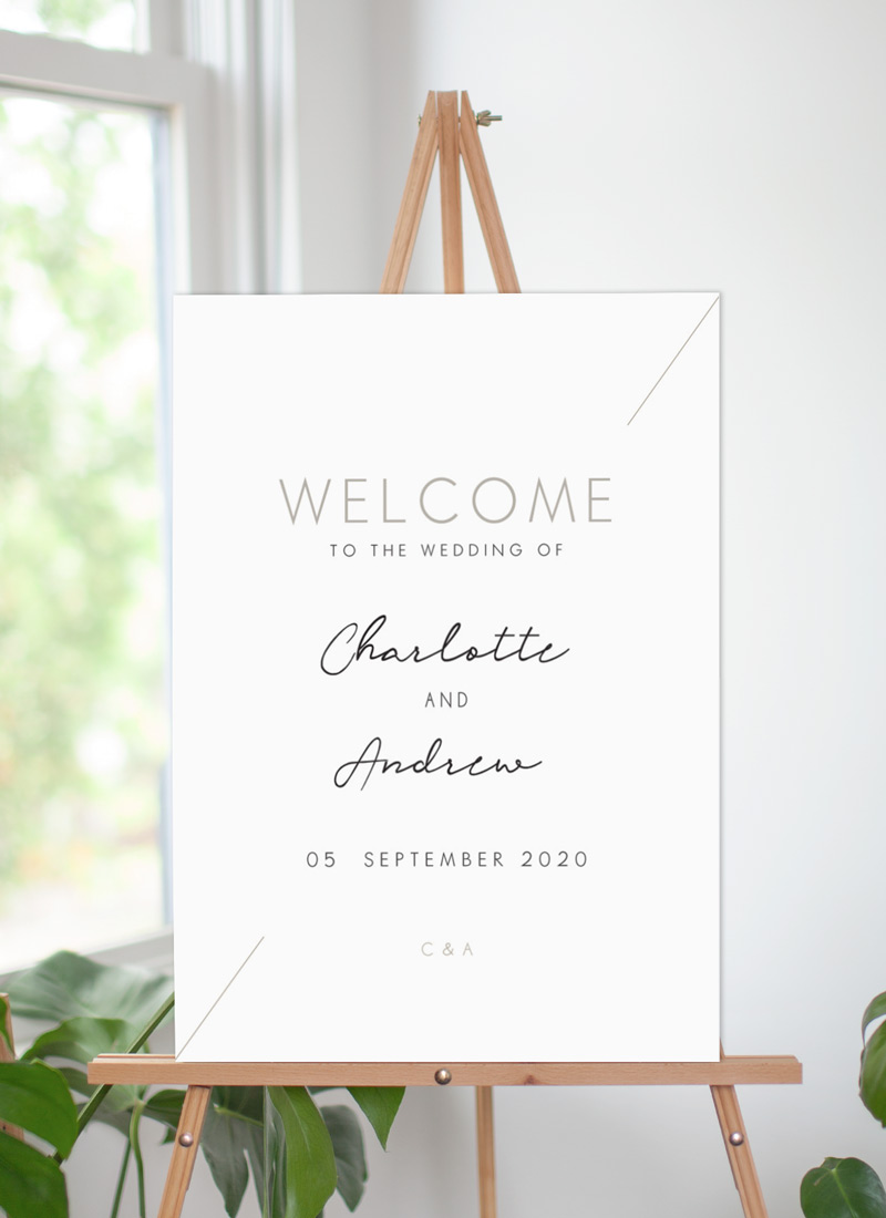Blanc Mode Wedding Signs - Digital Printing design preview
