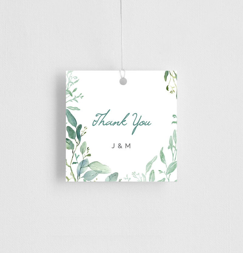 Botanical Geo Gift Tags - Digital Printing design preview