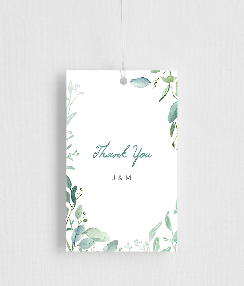 Botanical Geo Gift Tags - Digital Printing design preview