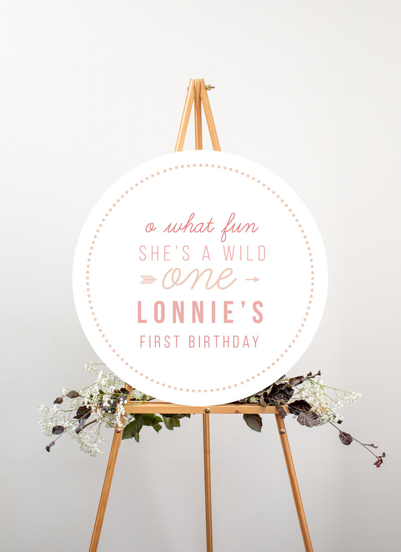 Wild One Wedding Signs - Digital Printing design preview