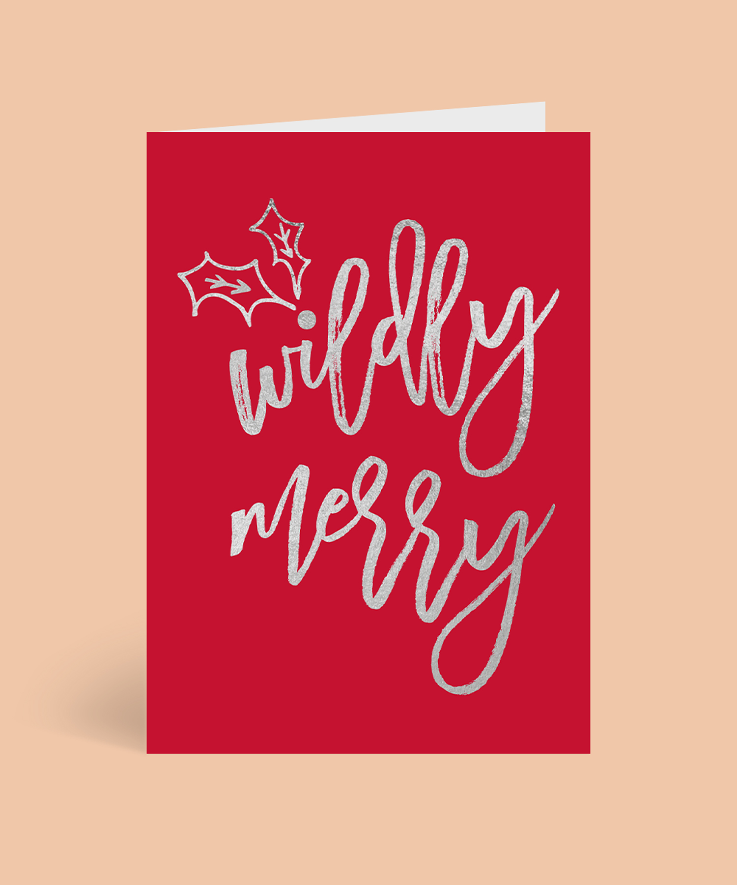 Wildly Merry Christmas Cards - Metallic Prints design preview