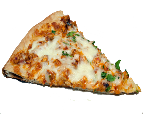 New York Slice Hand tossed dough Piping hot mozzarella freshly made toppings