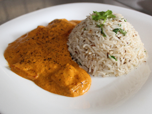 Methi Paneer & Jeera Rice