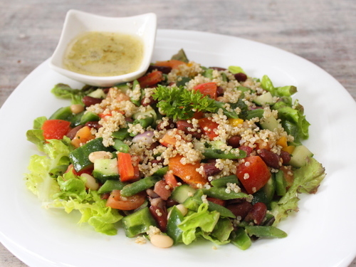 Veg Three Beans & Quinoa Salad