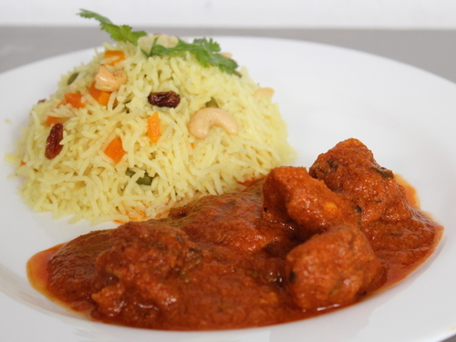 Chicken Lababdar with Pilaf Rice