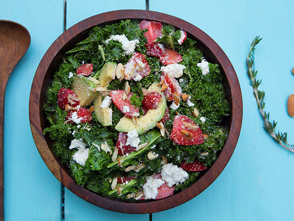 Kale, Strawberry and Avocado Salad