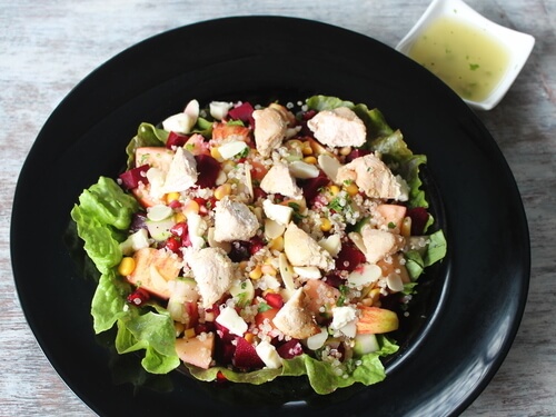 Chicken Apple, Pickled Beetroot & Quinoa Salad