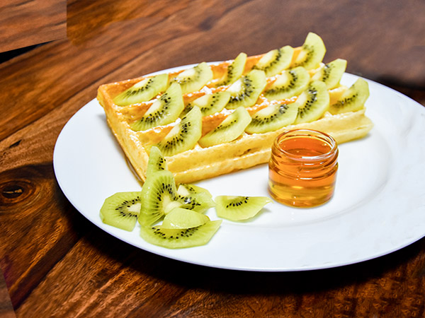 Honey Kiwi Waffle
