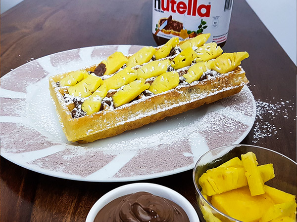 Nutella Pineapple Waffle