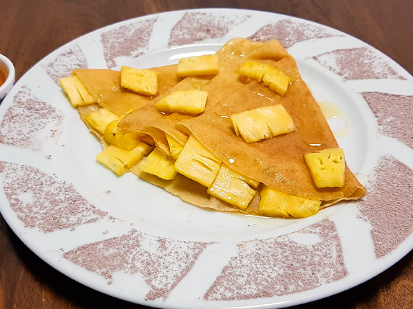 Honey Pineapple Crepe