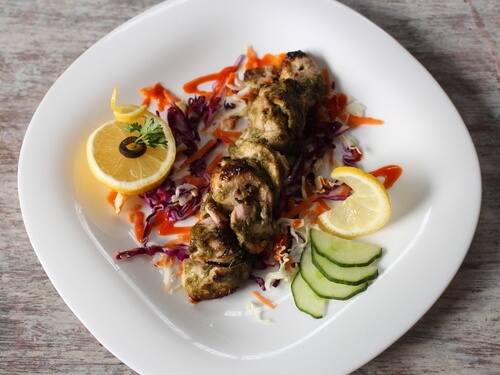 Makhmali Chicken Tikka with Mint Chutney