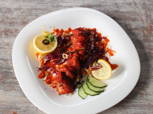 Tandoori Chicken Tikka with Mint Chutney