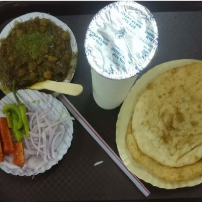 Chole Bhature with Lassi