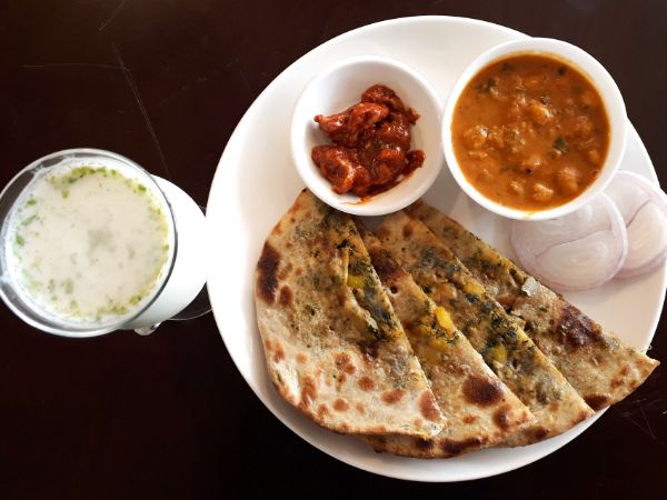 Methi Stuffed Paratha