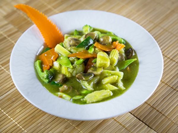 Lemongrass Vegetable in a Fresh Cilantro Sauce