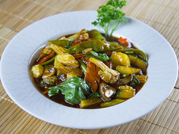 Assorted Vegetable in Chilli Basil Sauce
