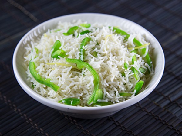 Vegetable Fried Rice Ginger and Capsicum