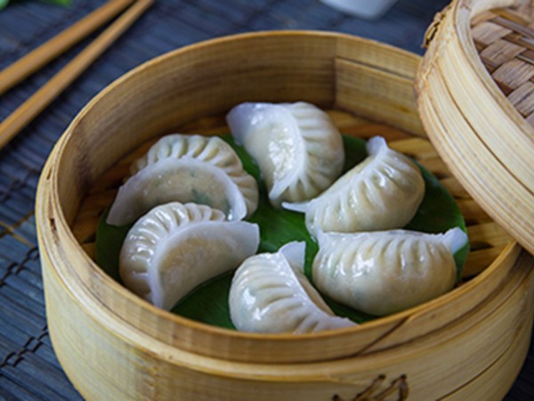 Basil Flavoured Chicken Dumplings