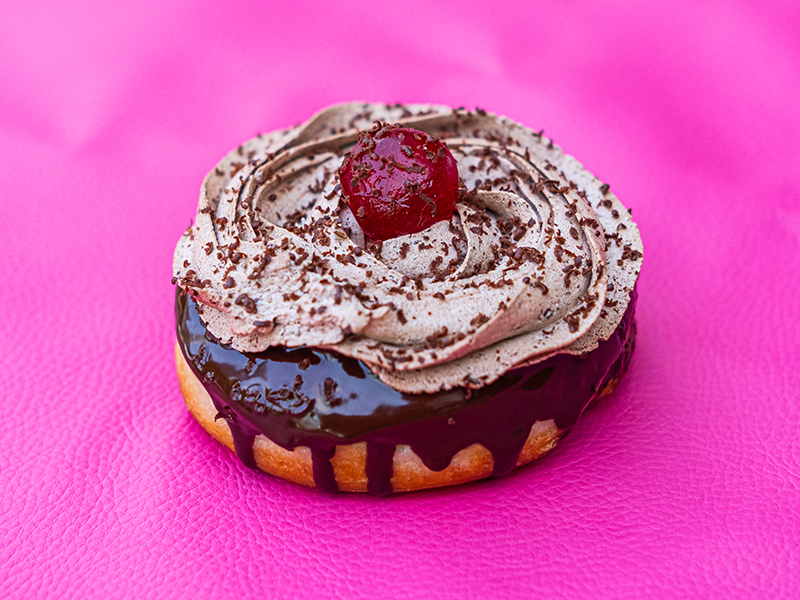Vegan Dark Forest Charm Donut