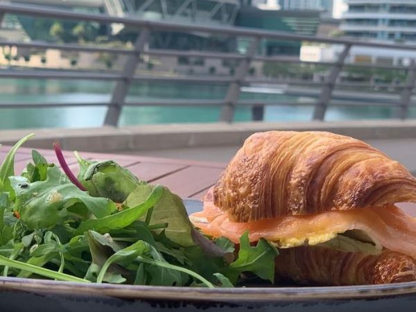 Croissant with Salmon