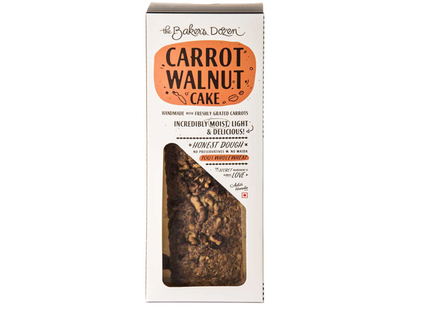 Carrot Walnut Cake - 300 g 100% Wholewheat