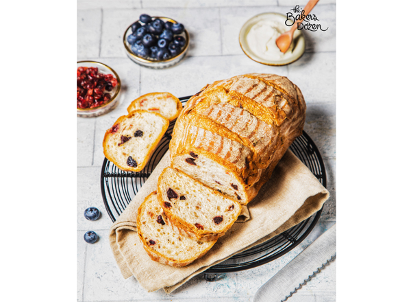 Blueberry Cranberry Sourdough (100% Wholewheat)